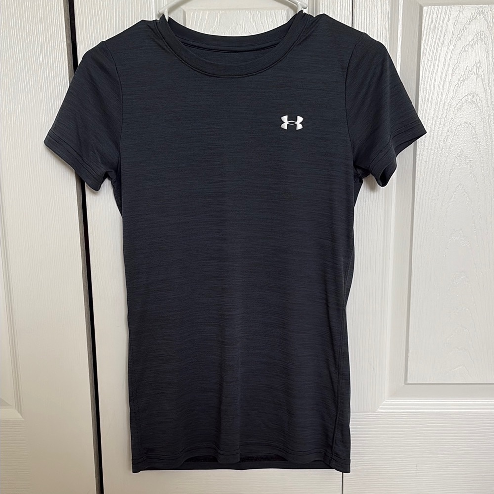 Under Armour Black Fitted Polo T-Shirt Short Sleeve
